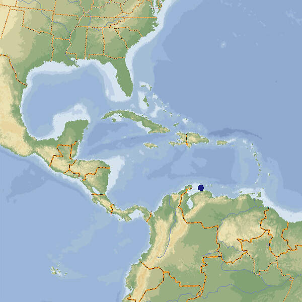 A chromatopelma cyaneopubescens map